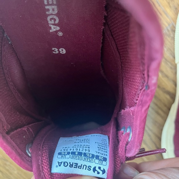 Burgundy Superga shoes - Picture 6 of 6